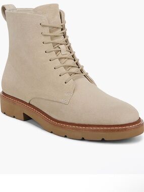 Vince Rae Biscotti Su Suede Lace-Up Ankle Boots